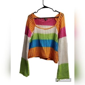 Women's square neck, Wild Fable pullover sweater size L never worn